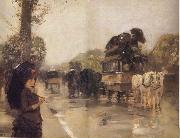 Childe Hassam April Showers,Champs Elysees Paris oil